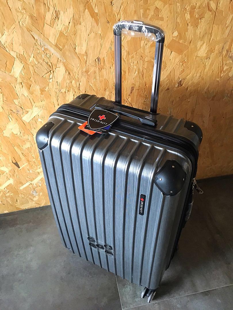 Swish navy luggage new arrivals price