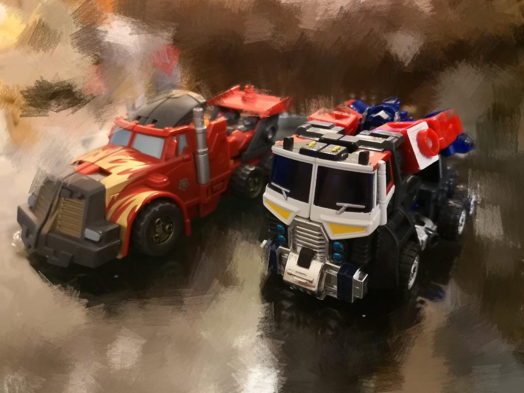 Transformers powerlink rodimus and optimus, Hobbies & Toys, Toys