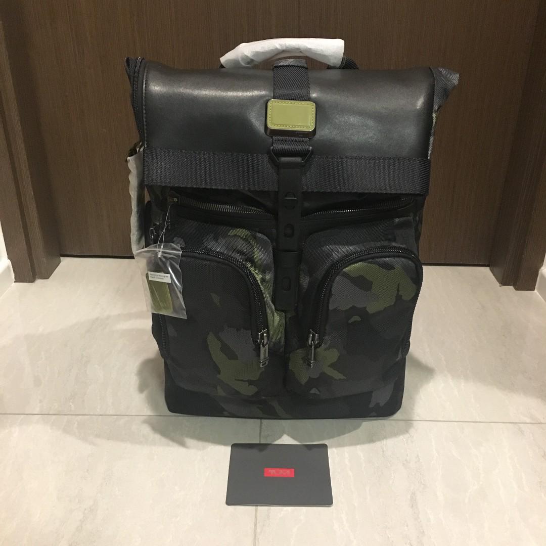 Tumi London Roll Top Backpack Alpha Bravo Bag Men S Fashion Bags Wallets Backpacks On Carousell