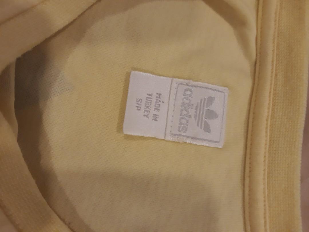 Yellow Adidas tee, Fesyen Wanita 