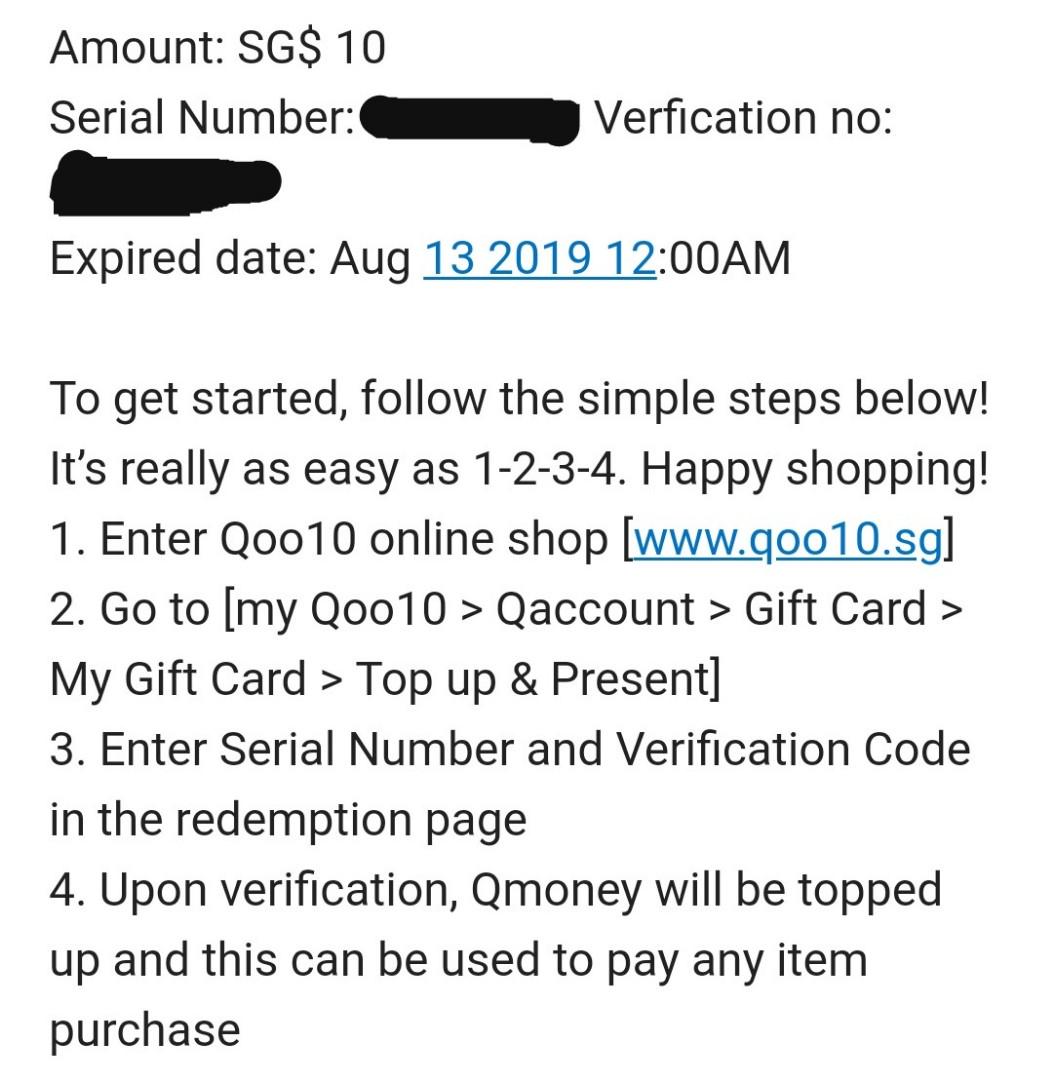 200 Worth Of Qoo10 E Vouchers Negotiable Fast Deal Entertainment Gift Cards Vouchers On Carousell