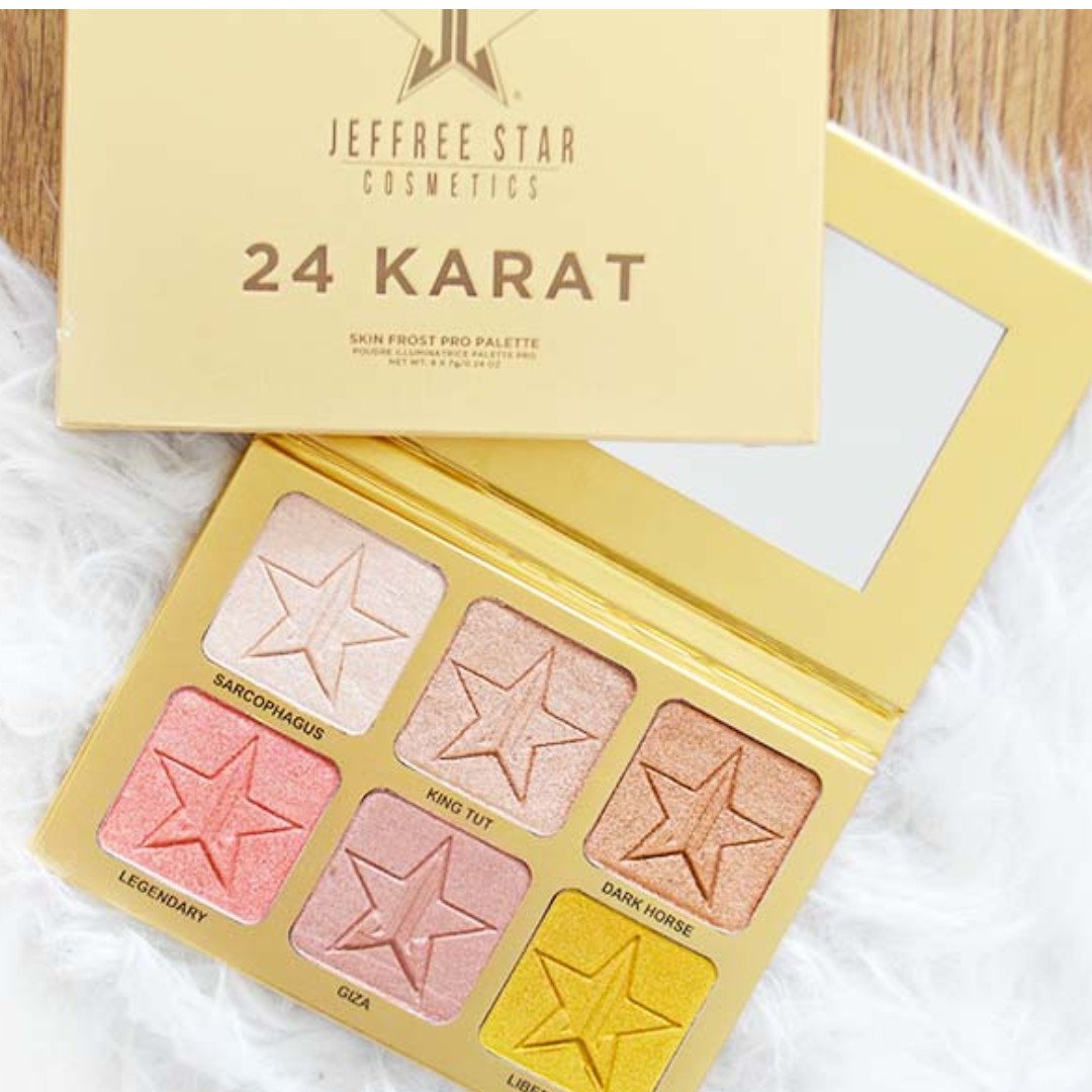 Spree Jeffree Star 24 Karat Skin Frost Pro Palette Jeffreestar Cosmetics Health Beauty Makeup On Carousell