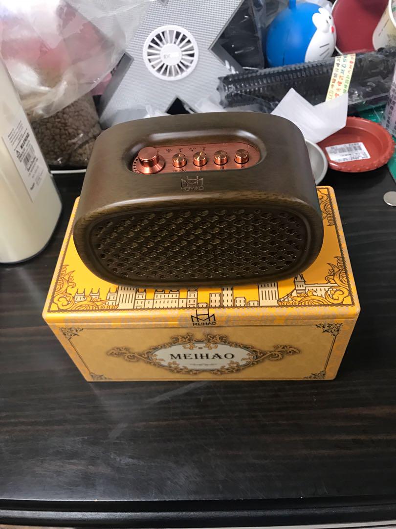 金冠美好mh 2024 藍牙喇叭超有質感音質超讚 電腦3c 其他電子產品在旋轉拍賣
