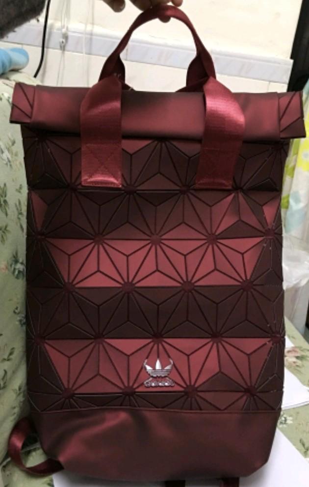 maroon adidas bag