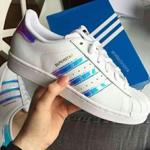 adidas superstar holographic shoes