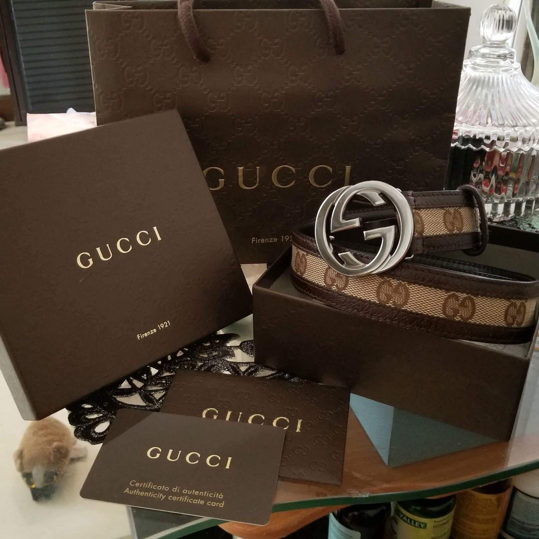 Authentic gucci belt