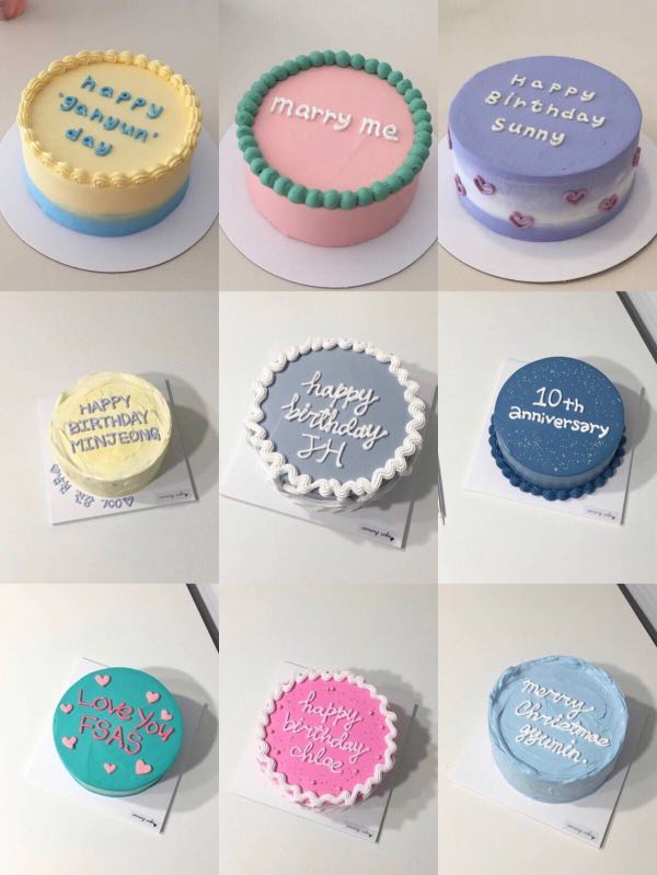 Birthday Cake Simple Love Food Drinks Baked Goods On Carousell