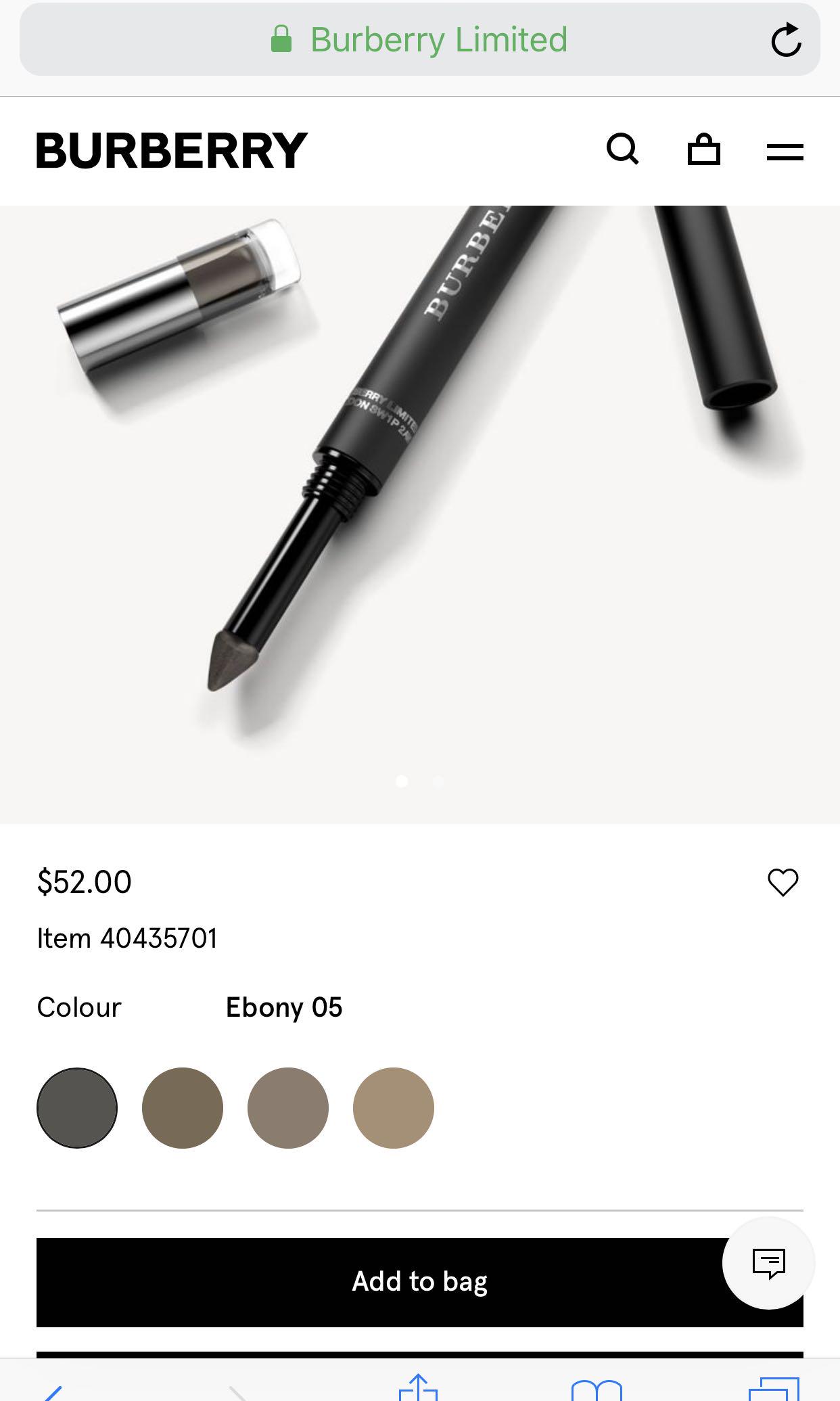 Burberry Full brows eyebrow pencil / definer, Beauty & Personal Care, Face,  Makeup on Carousell