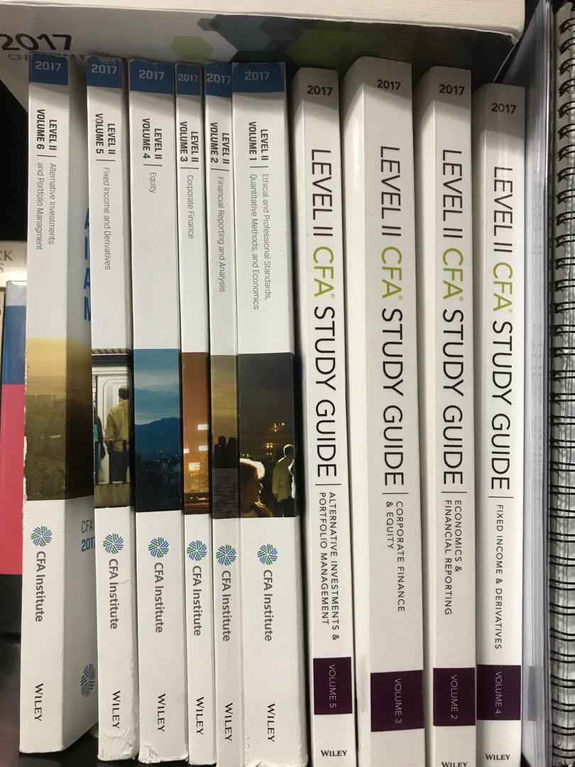 Cfa Level 2 Original Notes Wiley Exam Volume Books