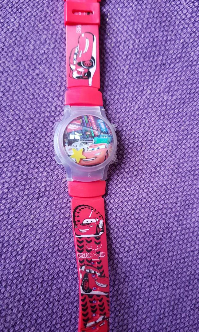lightning mcqueen digital watch