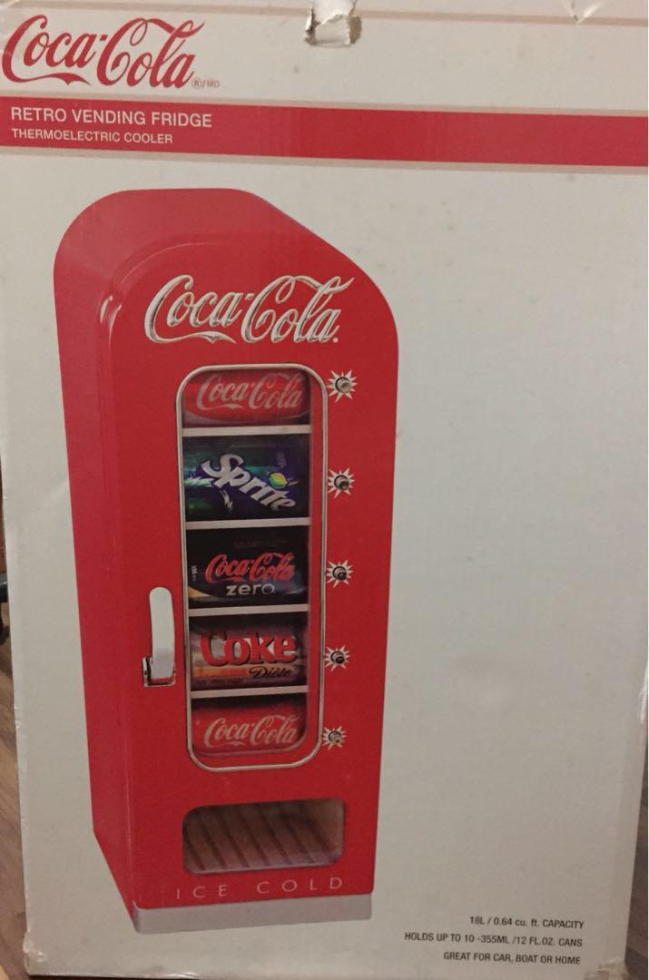 Coca Cola Retro Vending Fridge, Home Appliances, Kitchenware on Carousell