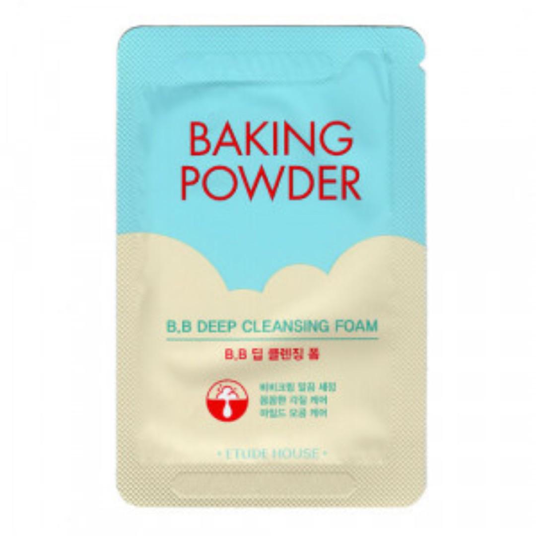 Etude House Baking Powder B B Deep Cleansing Foam Sampler Health Beauty Skin Bath Body On Carousell