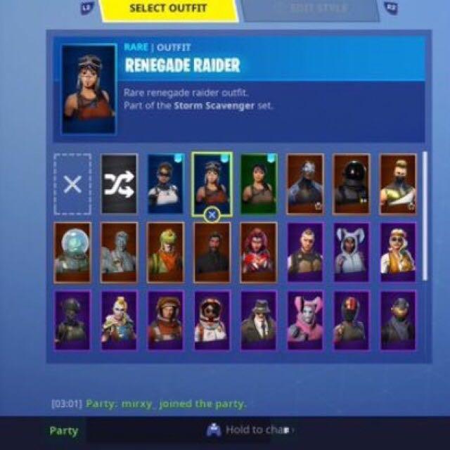 Fortnite Renegade Raider Toys Games Video Gaming Video Games On Carousell