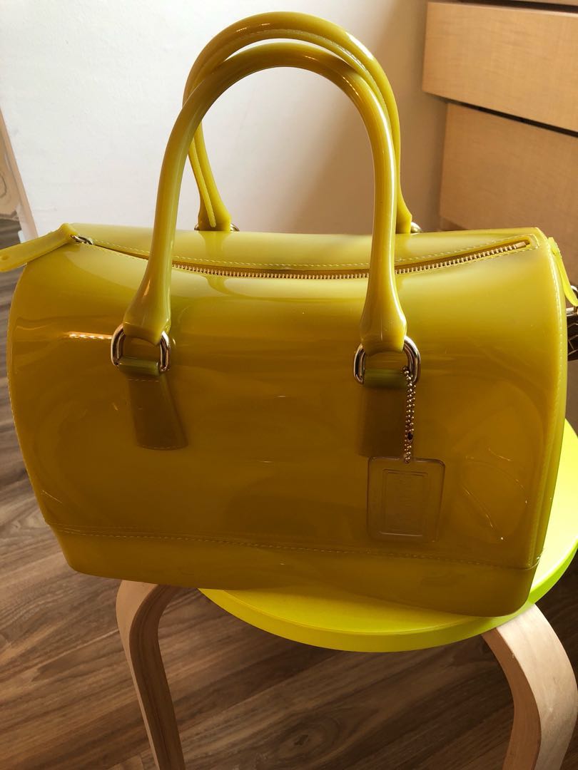 Furla Candy Jelly Bag Senape yellow