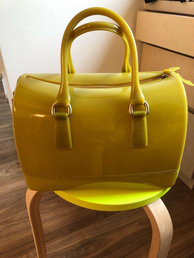 Furla candy cheap bag yellow