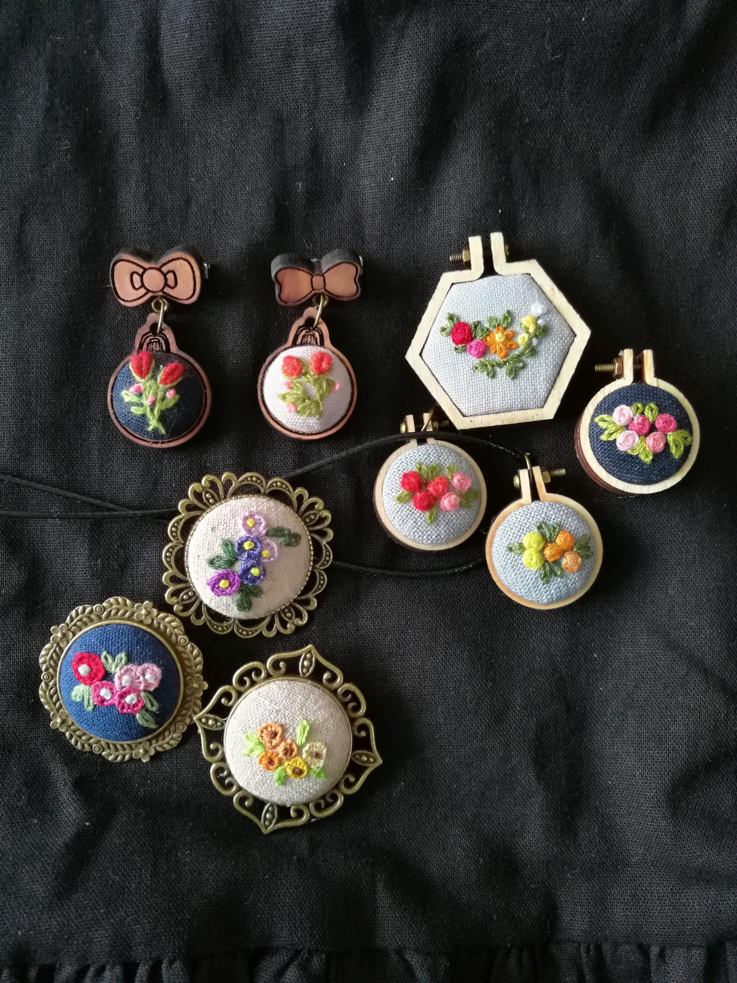 handmade brooches pins