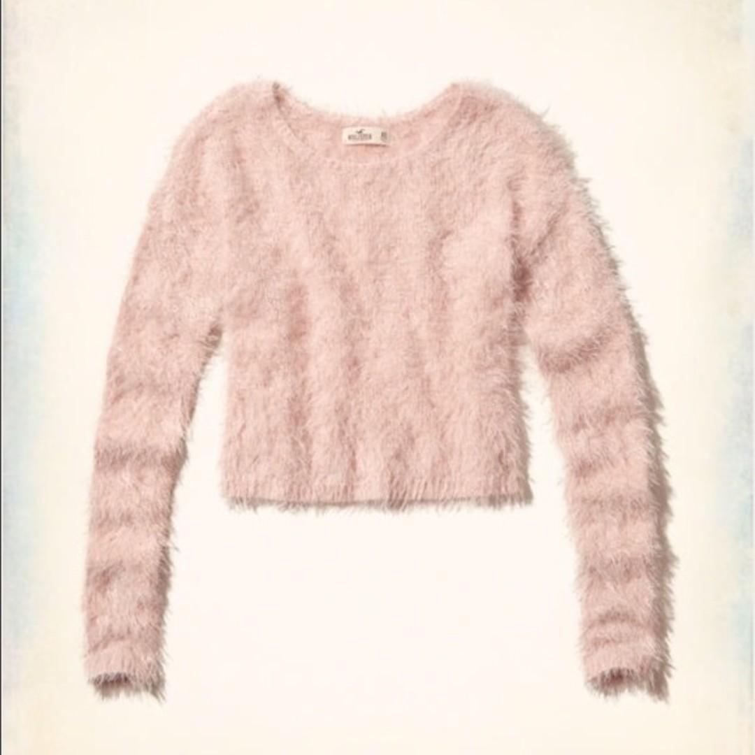 hollister pink sweater