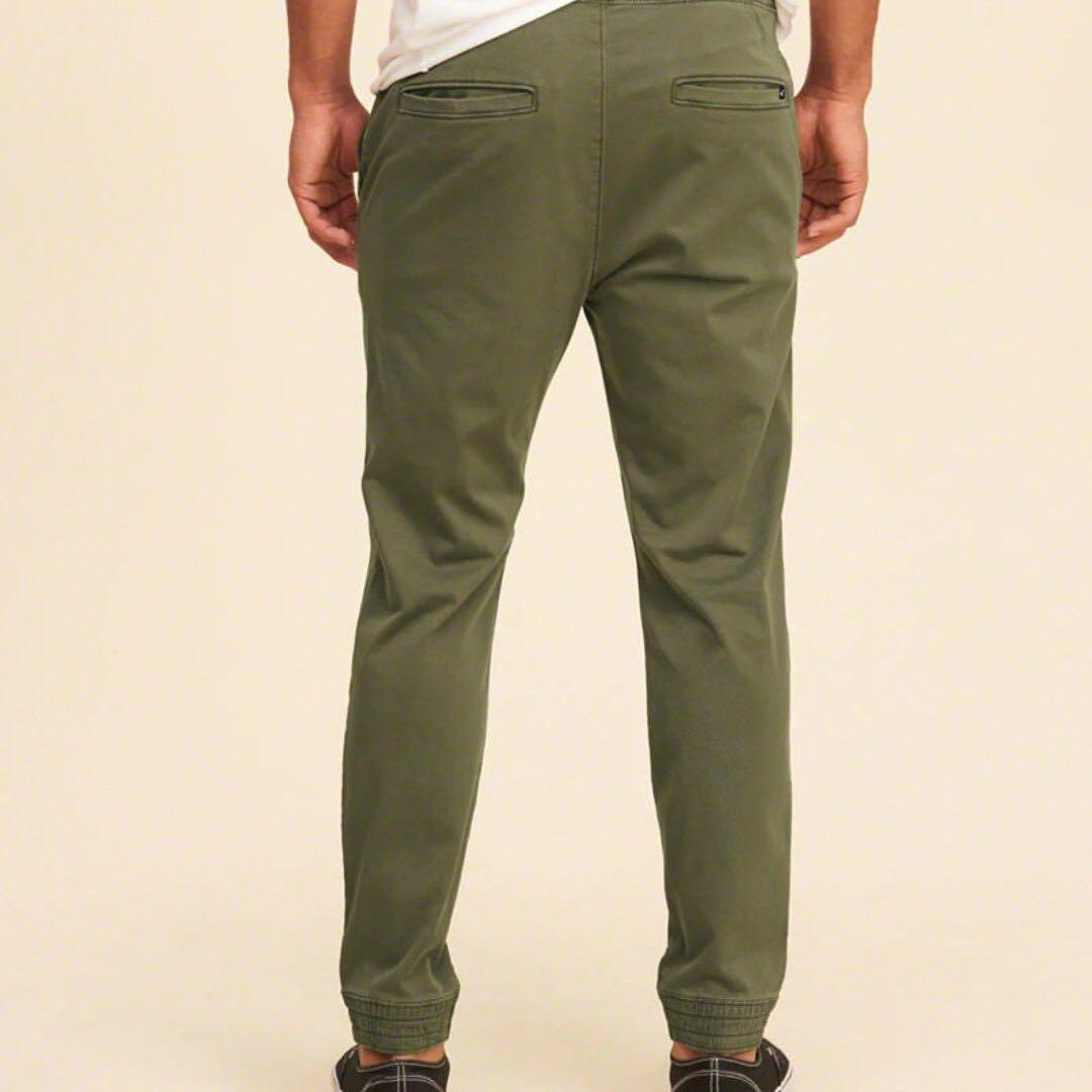 Hollister Stretch Twill Jogger Pants Men s Fashion Bottoms Joggers on Carousell