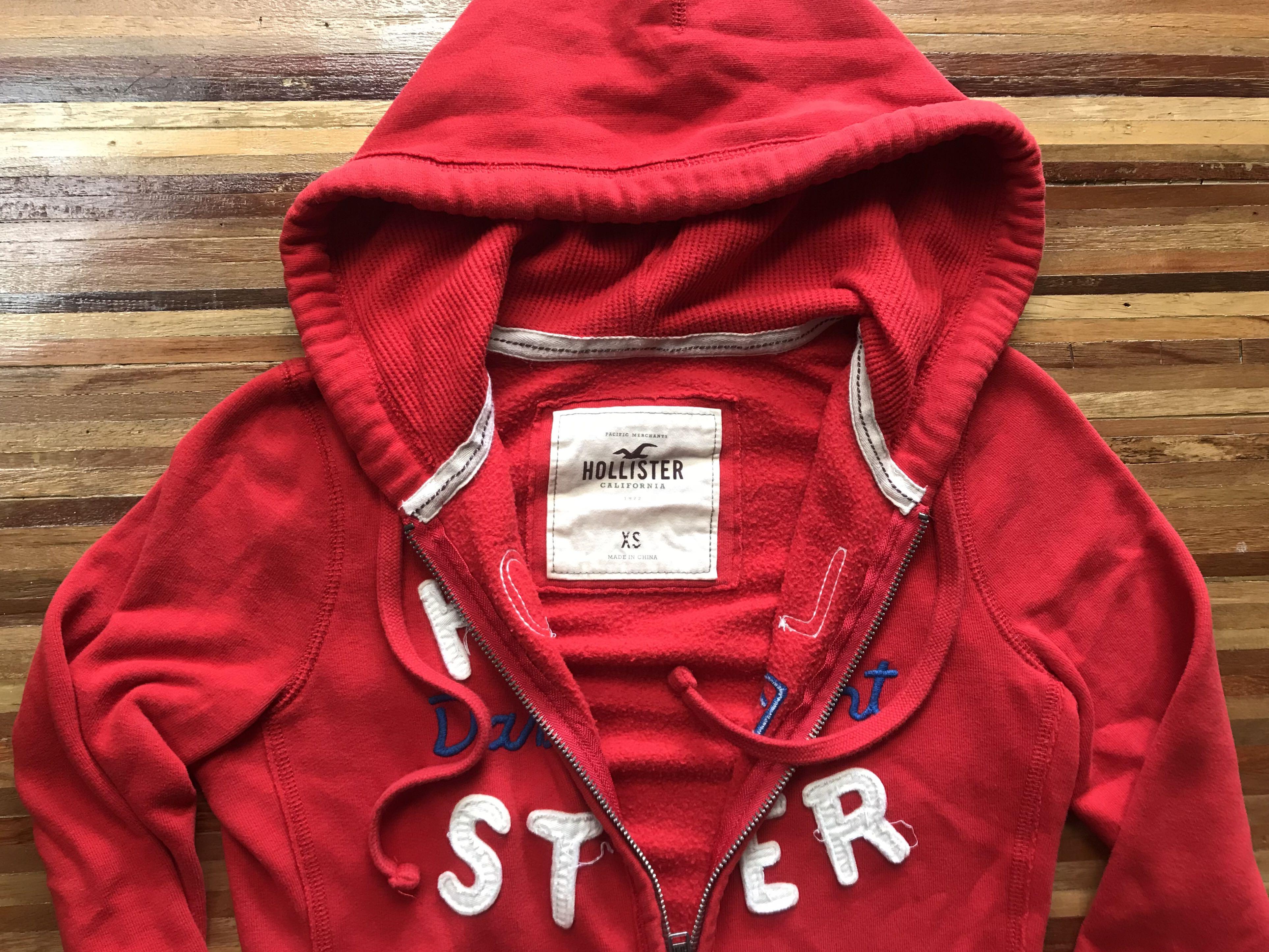 Hollister zip up jacket top