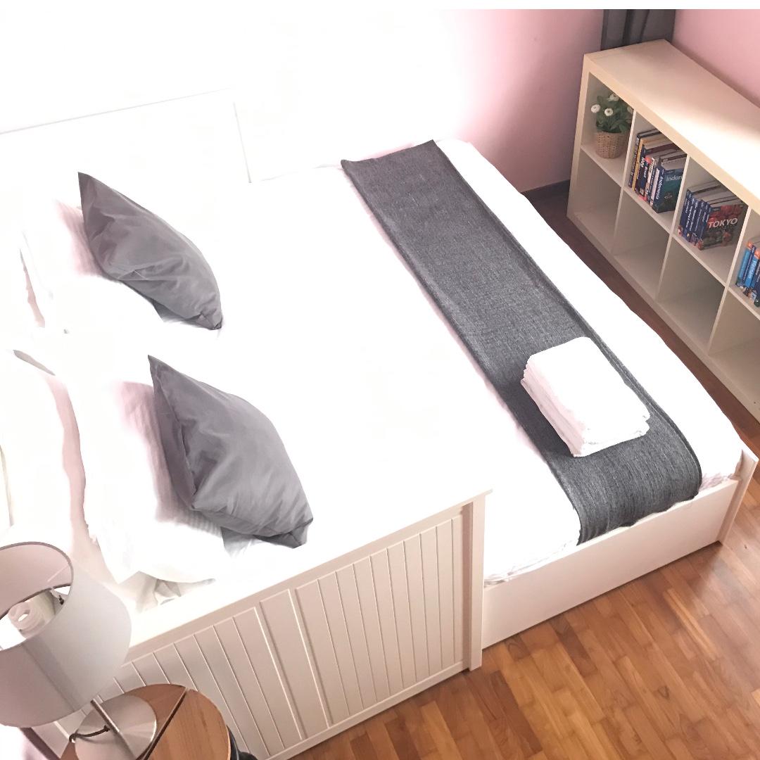 ikea hemnes daybed including mattresses furniture home living furniture bed frames mattresses on carousell