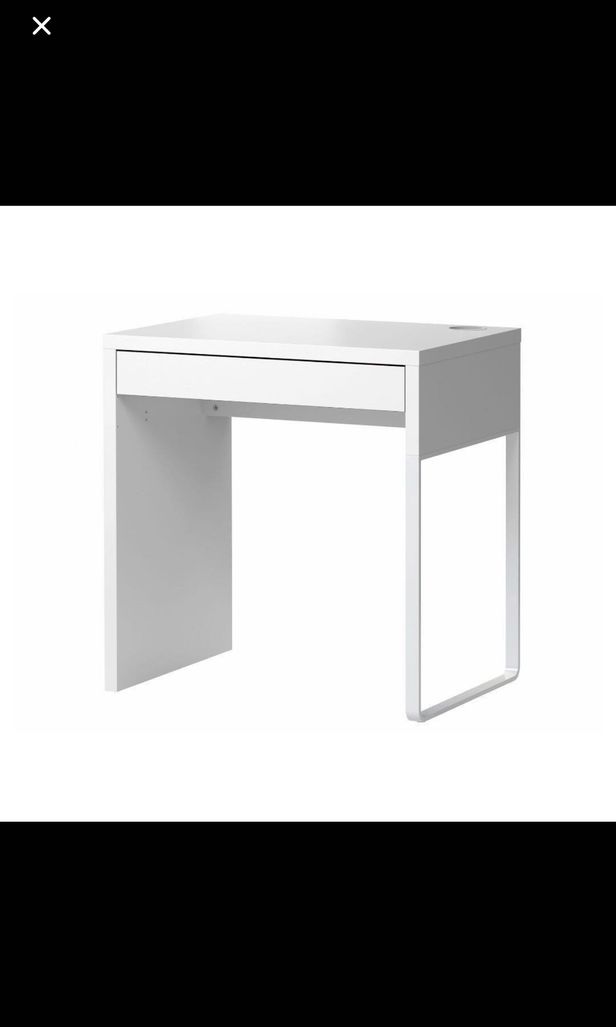 IKEA WHITE TABLE WITH DRAWER, Furniture & Home Living, Furniture
