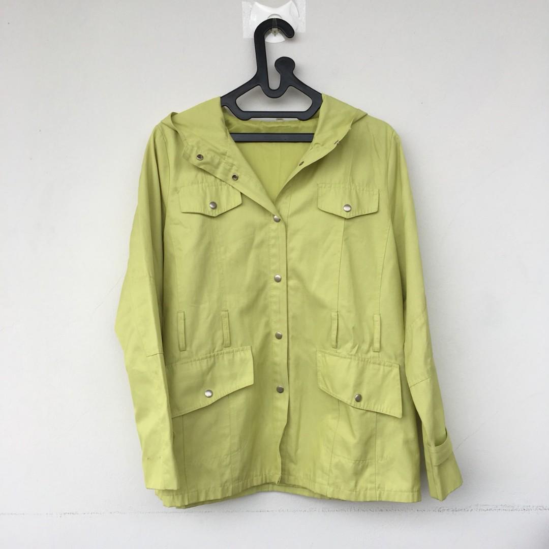 lime green jacket