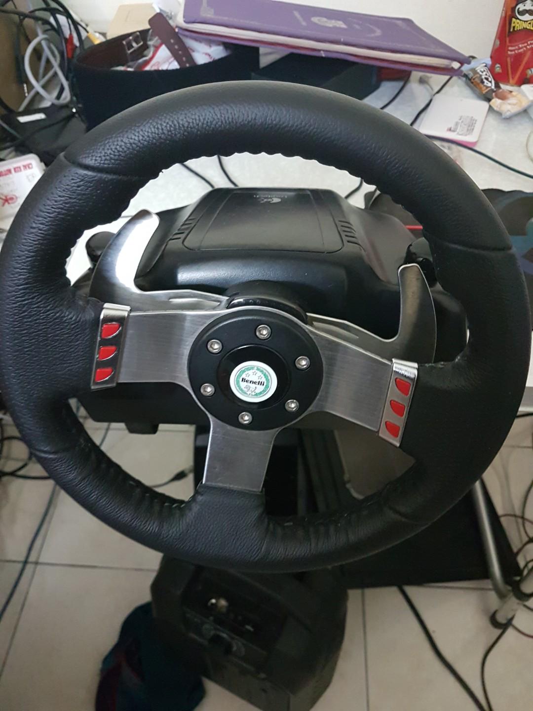 Logitech g27 steering wheel, Video Gaming, Gaming Accessories, Virtual