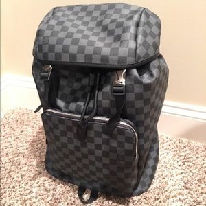 Louis Vuitton LV Zack backpack new Grey Leather ref.447686 - Joli