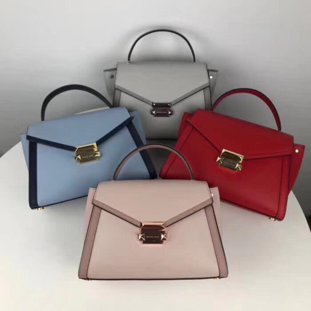 Michael Kors Whitney Medium Leather Satchel