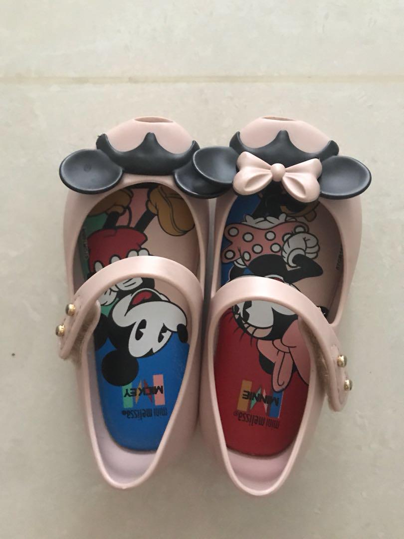 mini melissa pink minnie mouse shoes