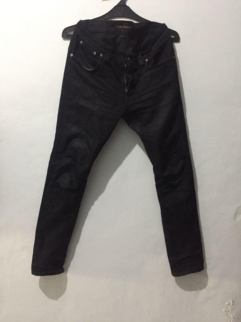 Nudie thin finn black ring top