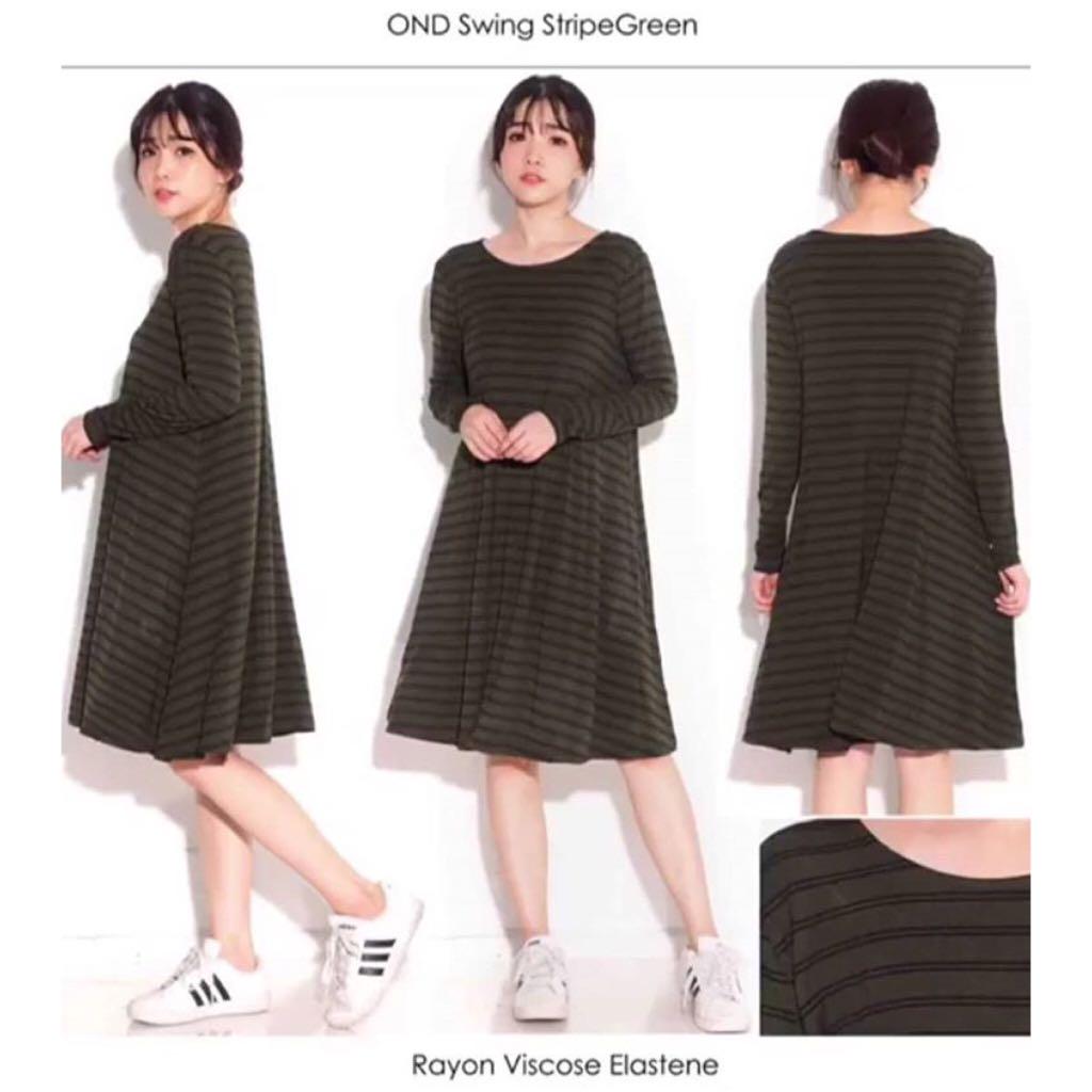 old navy striped swing dress