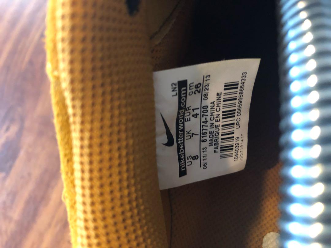 mustard yellow air force ones