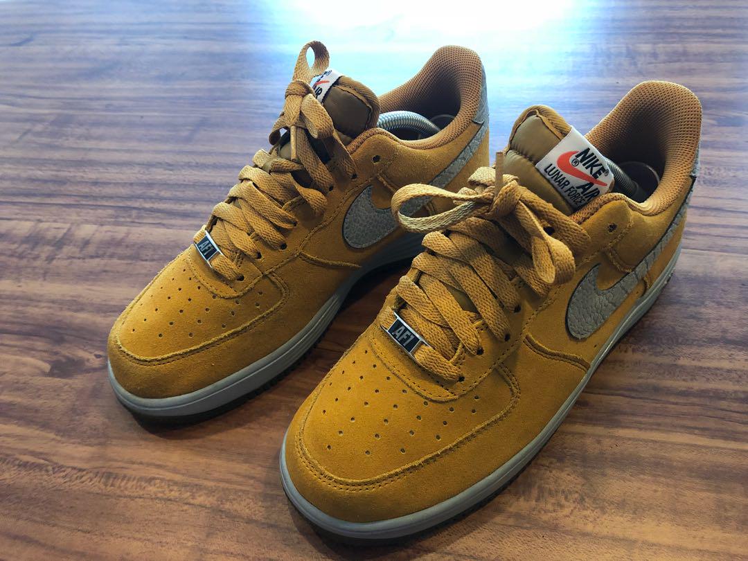 mustard yellow air force ones