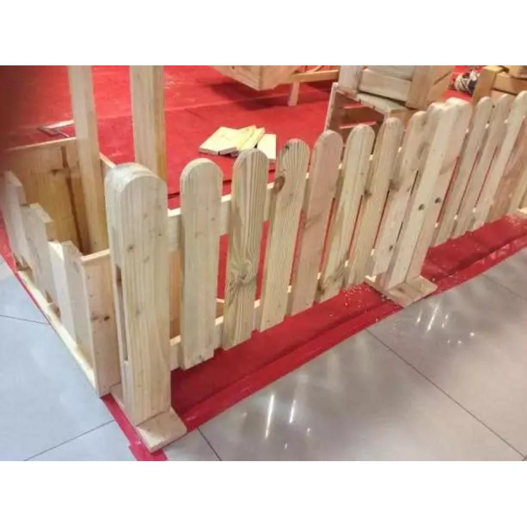 Pagar Dekorasi Untuk Pameran Bongkar Pasang Full Kayu Perabotan