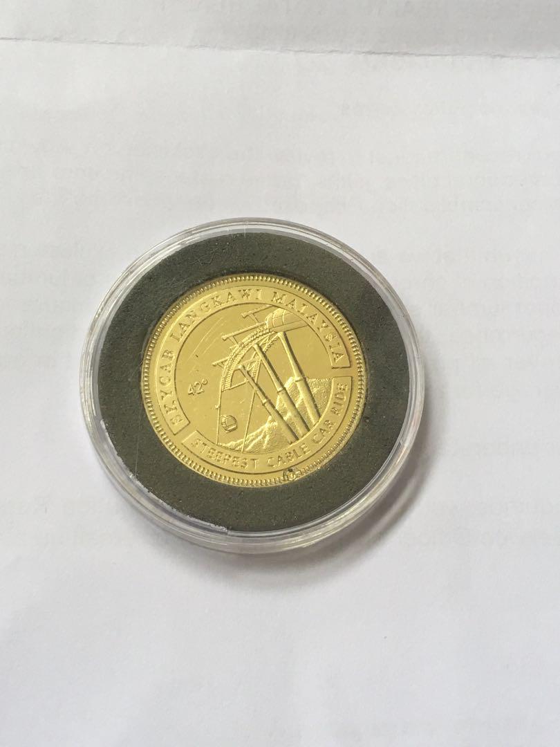 Pulau Langkawi SkyCab Souvenir Gold Coin 2018, Hobbies & Toys