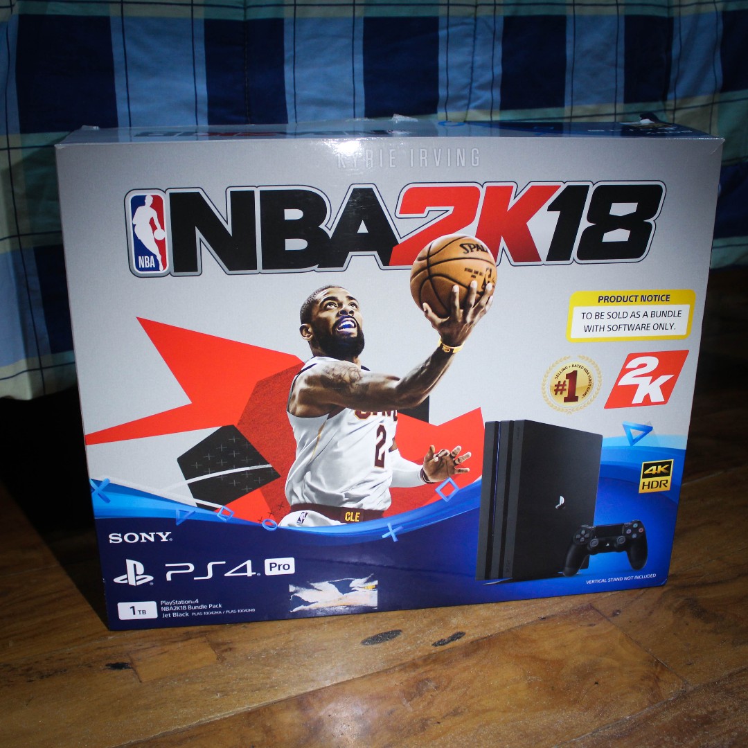RARELY USED PS4 Pro 1TB NBA 2K18 Bundle w unused 3 months PS Plus
