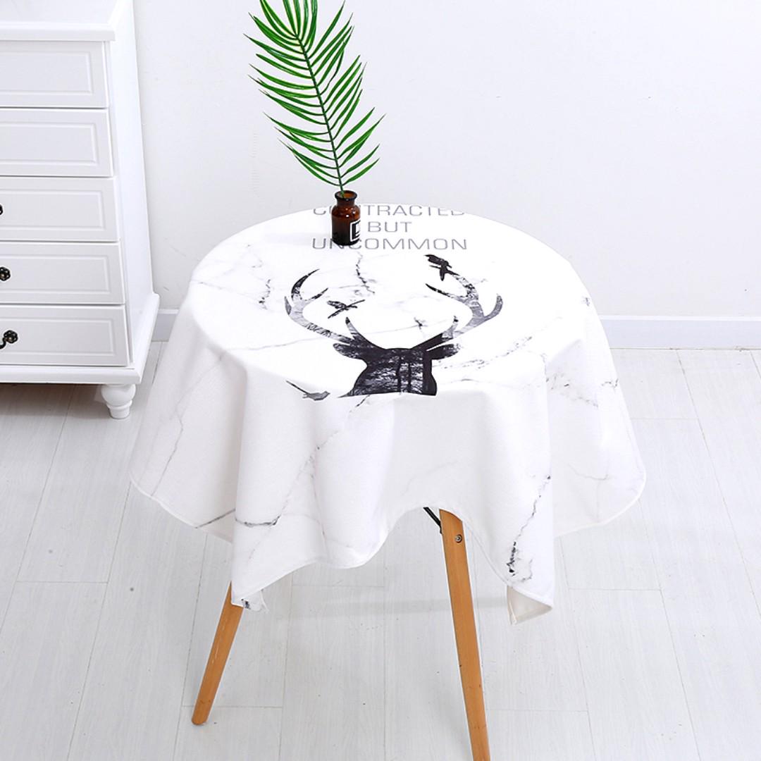 Round Square Table Cloth Lw072 Furniture Home Decor Cushions Linen On Carousell