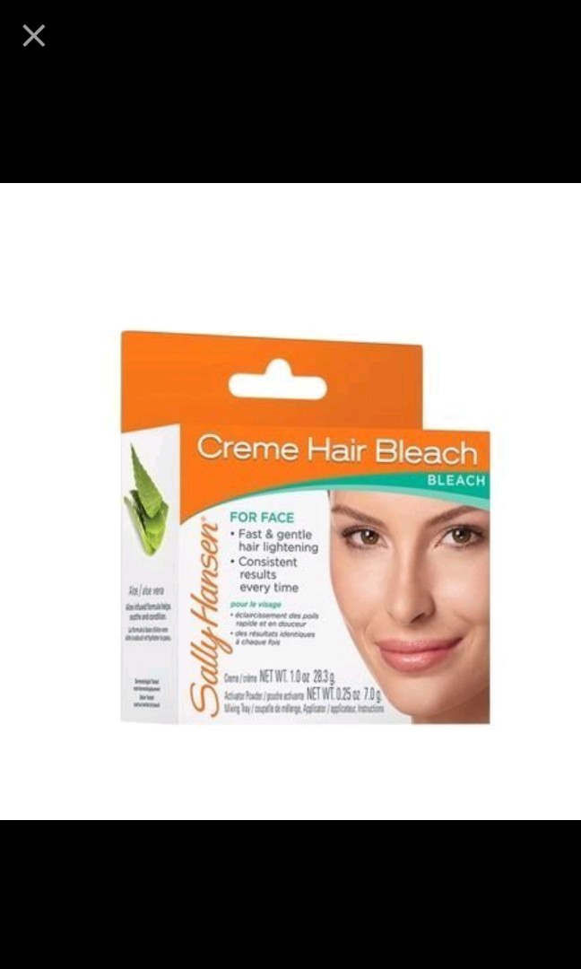 Sally Hansen Creme Hair Bleach For Face 面部漂毛膏現貨 Health