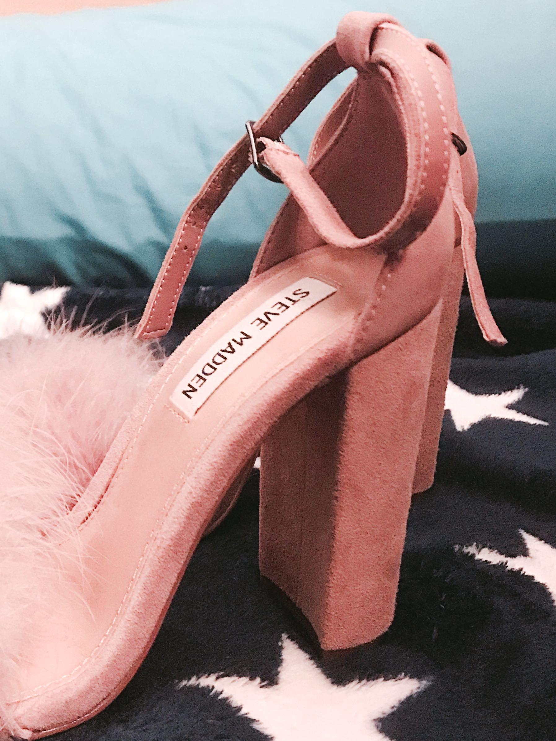 steve madden fluffy heels