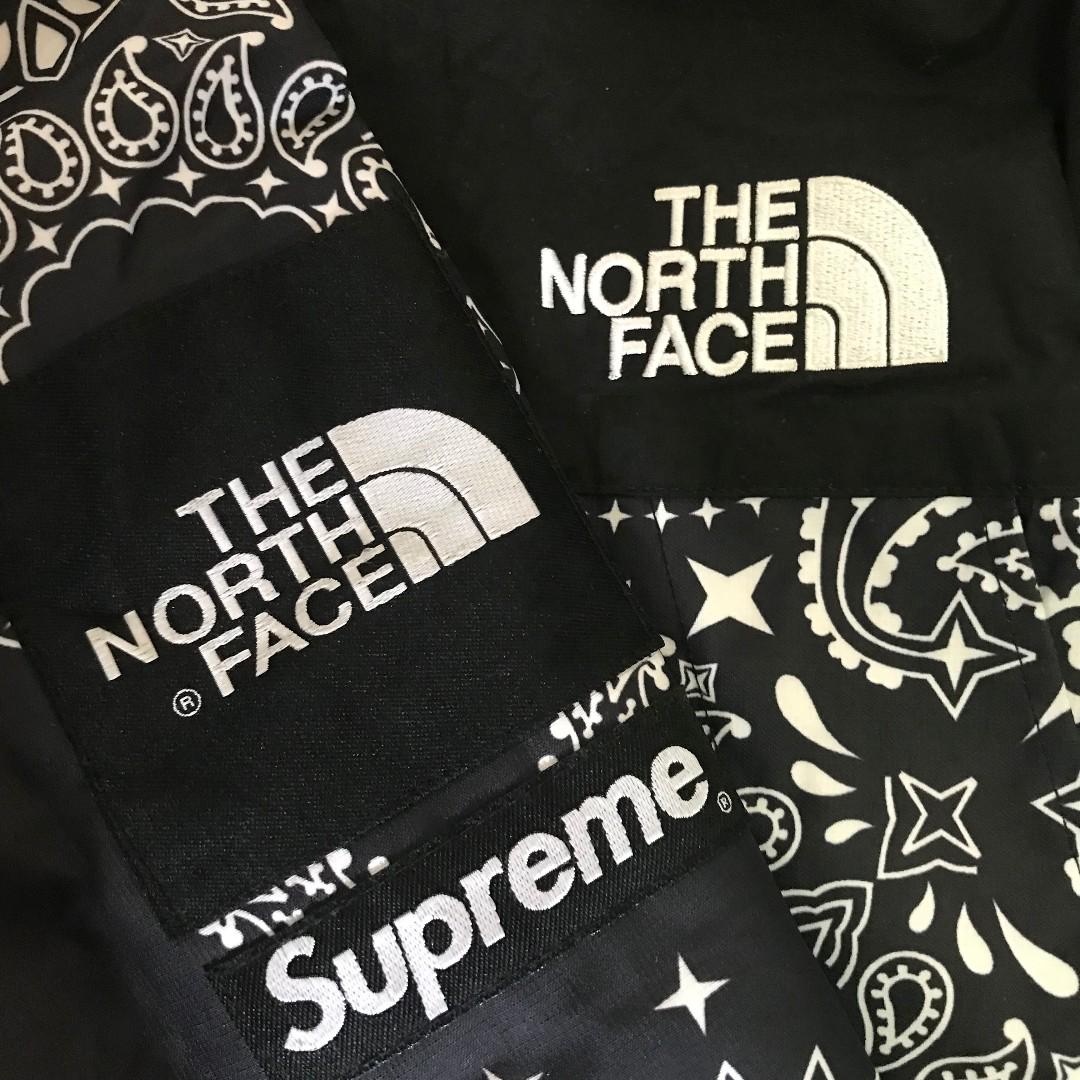 supreme x the north face Navy Bandana Jacket size M