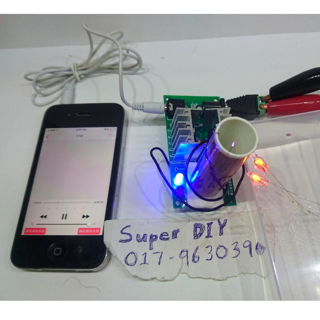 thumbnail image 2 of Music Tesla Coil Plasma Speaker - Wireless Transmission Sound DIY Kit With Solid State Power Supply 2 of 6