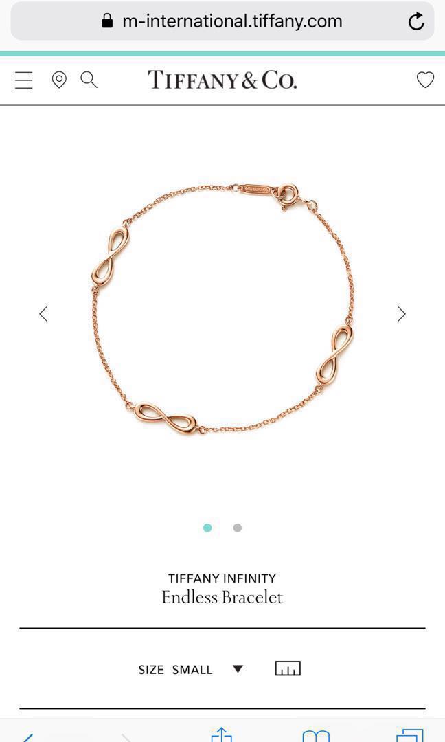 Tiffany endless sales infinity bracelet