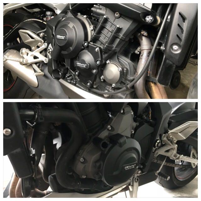 street triple engine covers