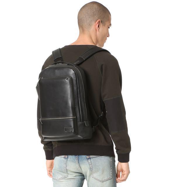 Tumi harrison clearance bates leather backpack