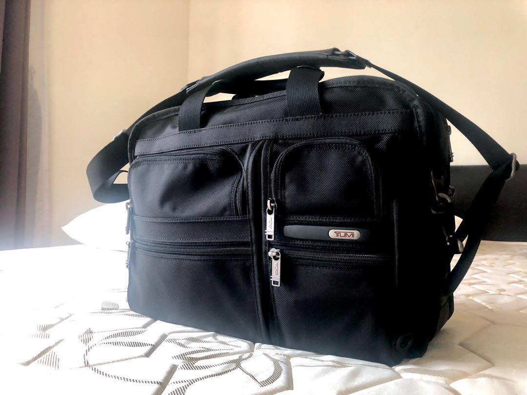 Tumi Three Way Brief Alpha 2 Black Men S Fashion Bags Wallets Wallets On Carousell