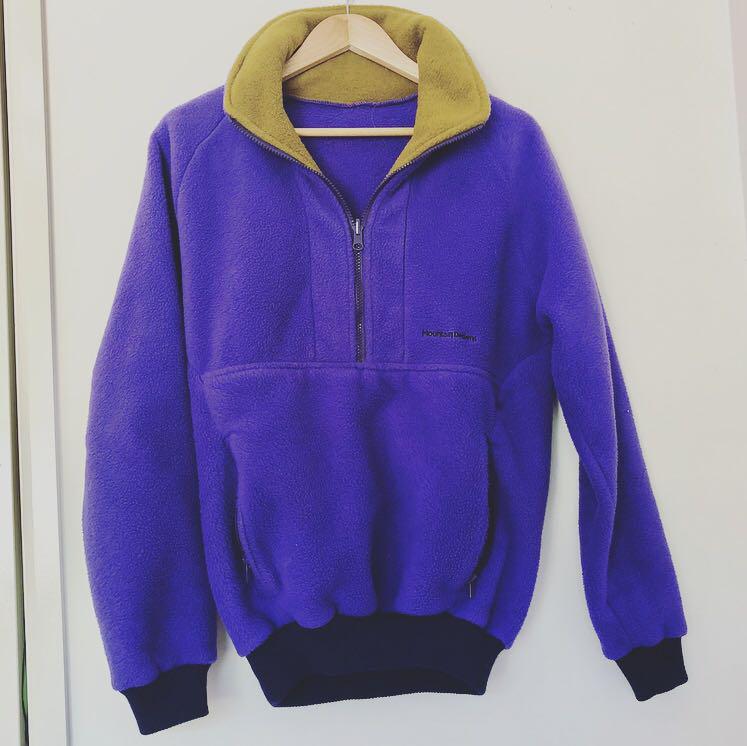Vintage Mountain Designs Fleece Jacket Women S Fashion Clothes