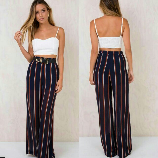 long striped pants
