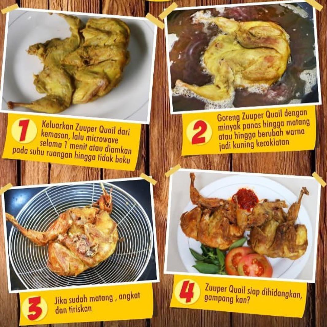 Zuuper Quail Burung Puyuh Siap Saji Makanan Minuman Makanan Instan Di Carousell