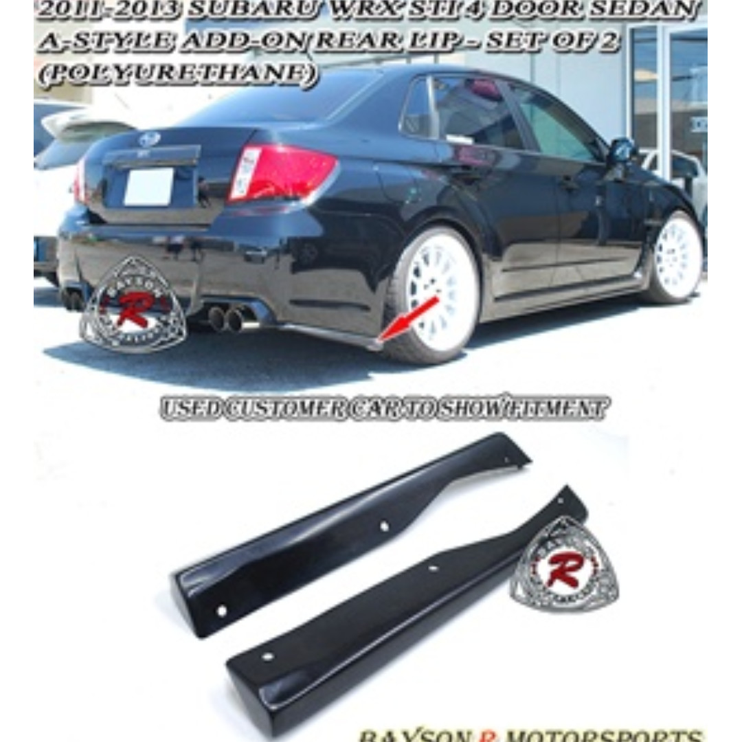 08 11 15 18 Impreza Wrx Gvb S4 S7 Sti Pu尾唇 汽車配件 改裝 內外零件 Carousell